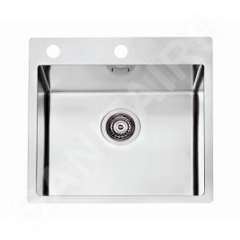 Alveus Pure - Évier 515x525 mm, avec commande de vidage, inox 1103609