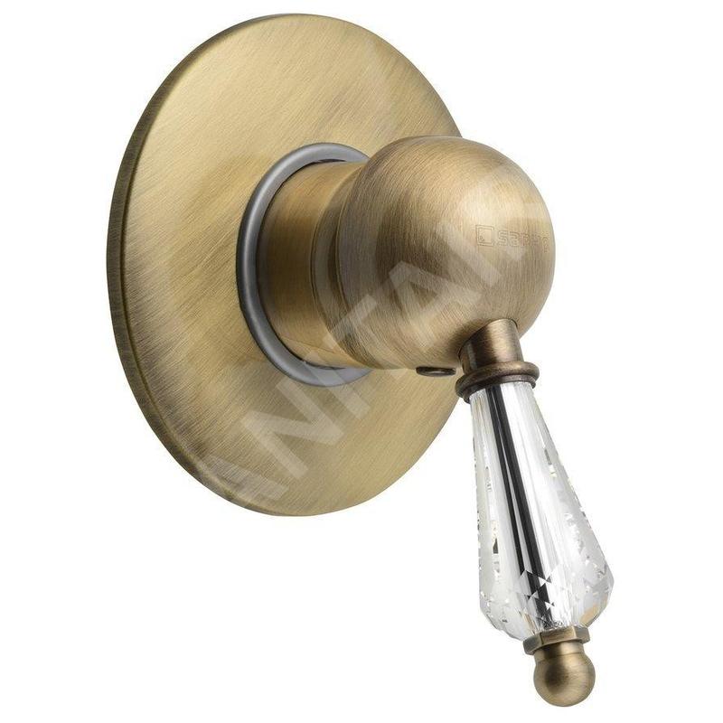 Sapho Kirké - Mitigeur encastré de douche, manette cristal, bronze KI41KB