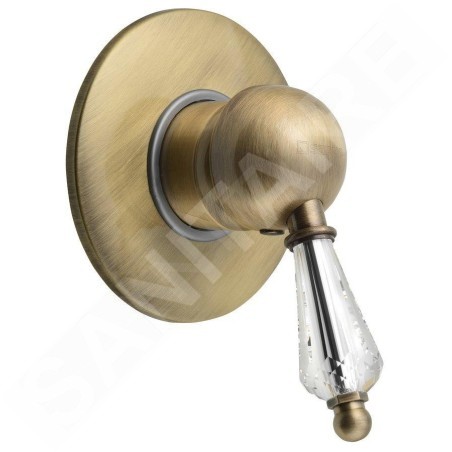 Sapho Kirké - Mitigeur encastré de douche, manette cristal, bronze KI41KB