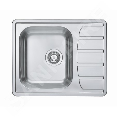Alveus Zoom Maxim - Évier 615x500 mm, inox 1100215