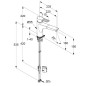 Kludi Mix - Mitigeur d'évier avec bec extractible, chrome 329430562