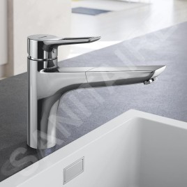 Kludi Mix - Mitigeur d'évier avec bec extractible, chrome 329430562