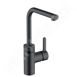 Kludi E-Go - Mitigeur électronique d'évier, alimentation depuis pile, noir mat 422306675
