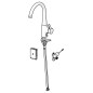 Hansa Designo - Mitigeur d’évier à raccordement multiple, commande électronique, chrome 51382283