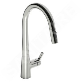 Hansa Designo - Mitigeur d’évier avec douchette extractible, chrome 51362283