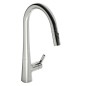 Hansa Designo - Mitigeur d’évier avec douchette extractible, chrome 51362283