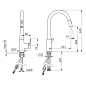 Hansa Designo - Mitigeur d’évier avec douchette extractible, chrome 51362283