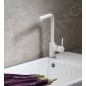 Sapho Robinetterie - Mitigeur d'évier Inova, blanc mat RH125W