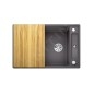Blanco Axia III 45 - Évier en silgranite, 780x510 mm, avec accessoires, InFino, gris rocher 523174