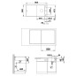 Blanco Axia III 5 - Évier en silgranite, 905x500 mm, avec accessoires, InFino, anthracite 523225