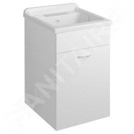 Aqualine Keramia Fresh - Meuble sous évier 430x700x478 mm, blanc 57034