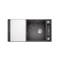 Blanco Axia III XL 6 - Évier en silgranite, 1000x510 mm, avec accessoires, InFino, gris rocher 523511