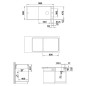 Blanco Axia III XL 6 - Évier en silgranite, 990x500 mm, avec accessoires, InFino, anthracite 523526