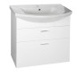 Aqualine Zoja - Meuble lavabo 715x740x343 mm, 2x tiroir, blanc 51071A Aqualine Zoja - Meuble lavabo 715x740x343 mm, 2x tiroir, blanc 51071A