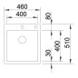 Blanco Claron 400 - Évier, 460x510 mm, InFino, inox 521632