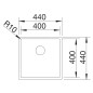 Blanco Claron 400 - Évier, 440x440 mm, inox 521573 Blanco Claron 400 - Évier, 440x440 mm, inox 521573