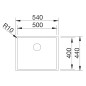Blanco Claron 500 - Évier, 540x440 mm, inox Durinox 523390 Blanco Claron 500 - Évier, 540x440 mm, inox Durinox 523390