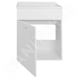 Aqualine Keramia Fresh - Meuble lavabo, 595x700x494 mm, blanc 57035