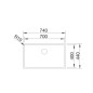 Blanco Claron 700 - Évier, 740x440 mm, inox 521580 Blanco Claron 700 - Évier, 740x440 mm, inox 521580
