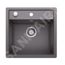 Blanco Dalago 5 - Évier en silgranite, 505x500 mm, avec commande de vidage, gris rocher 518849