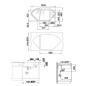 Blanco Delta II - Évier en silgranite, 1042x560 mm, avec accessoires, InFino, anthracite 523670