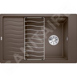 Blanco Elon XL 6 - Évier en silgranite, 780x500 mm, avec accessoires, InFino, café 524843