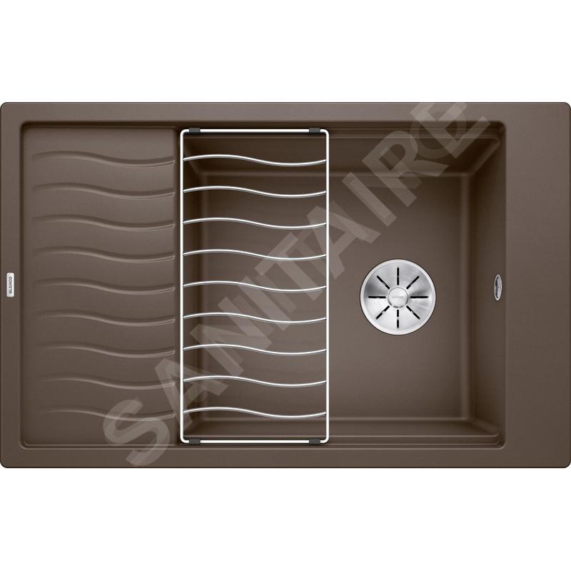 Blanco Elon XL 6 - Évier en silgranite, 780x500 mm, avec accessoires, InFino, café 524843