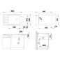 Blanco Elon XL 8 - Évier en silgranite, 860x500 mm, avec accessoires, tartufo 524877