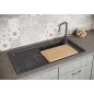 Blanco Faron XL 6 - Évier en silgranite, 1000x500 mm, InFino, gris rocher 524784