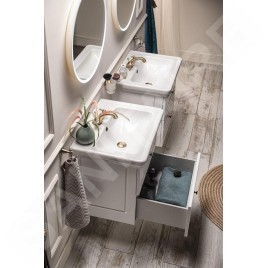 Sapho Violeta - Meuble lavabo, 535x520x425 mm, 2 tiroirs, blanc VI060-3131