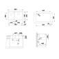 Blanco Pleon 9 - Évier en silgranite, 860x500 mm, tartufo 523064