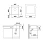 Blanco Subline 400 - Évier en silgranite, 427x427 mm, anthracite 523475