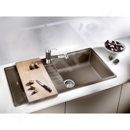 Blanco Zia XL 6 - Évier en silgranite, 1000x500 mm, avec commande de vidage, café 517567