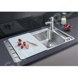 Blanco Axis III - Évier, 860x510 mm, avec accessoires, InFino, inox 522102