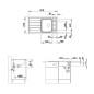 Blanco Axis III - Évier, 915x510 mm, avec accessoires, InFino, inox 522103