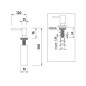 Nimco Autres - Distributeur de savon ou de désinfectant, 350 mm, encastré, acier inoxydable UNM 4031VH-10 Nimco Autres - Distributeur de savon ou de désinfectant, 350 mm, encastré, acier inoxydable UNM 4031VH-10