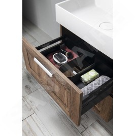 Sapho Amia - Meuble lavabo 590x600x450 mm, 2 tiroirs, chêne Collingwood AM060-1919