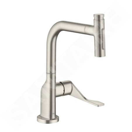 Axor Citterio - Mitigeur d’évier avec douchette escamotable, inox 39863800