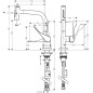 Axor Citterio - Mitigeur d’évier avec douchette escamotable, inox 39863800