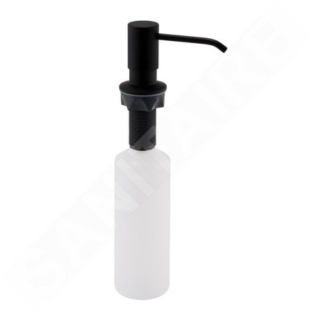 Sapho Accessoires - Distributeur de savon encastré, noir mat SP023B