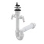 Alcadrain Siphons - Siphon d'évier, diamètre 70 mm, avec 2 raccords, en plastique A820-DN50