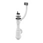 Alcadrain Siphons - Siphon d'évier, avec trop-plein flexible, en plastique A444-DN50/40