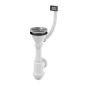 Alcadrain Siphons - Siphon d'évier, avec trop-plein flexible, en plastique A447-DN50/40