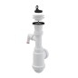 Alcadrain Siphons - Siphon pour évier, avec raccord, en plastique A442P-DN50/40