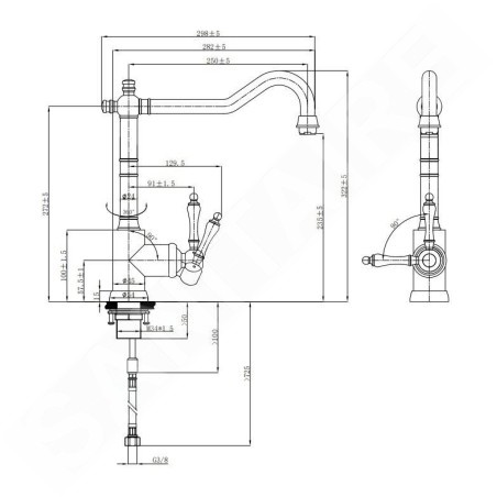 Villeroy & Boch Avia 2.0 - Mitigeur d'évier, anthracite 92400005