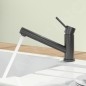 Villeroy & Boch Como - Mitigeur d'évier avec bec extractible,à basculer sous la fenêtre, anthracite 92580005