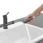 Villeroy & Boch Como - Mitigeur d'évier avec bec extractible,à basculer sous la fenêtre, anthracite 92580005