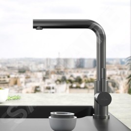 Villeroy & Boch Modern Steel - Mitigeur d'évier, anthracite 96680105