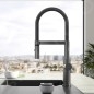 Villeroy & Boch Steel Expert 2.0 - Mitigeur d'évier avec bras flexible et douchette, anthracite 92800005