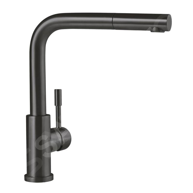 Villeroy & Boch Steel Shower - Mitigeur d'évier avec bec extractible, anthracite 96970105